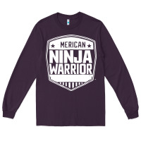Plum american ninja warrior Long Sleeve Tee - artisFamous