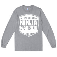 Heather Grey american ninja warrior Long Sleeve Tee - artisFamous