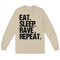 Mushroom eat sleep rave repeat Long Sleeve Tee - artisFamous