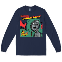 Navy Mark Of The Doom Long Sleeve Tee - artisFamous