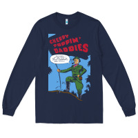 Navy Cherry Poppin' Daddies Long Sleeve Tee - artisFamous