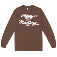 Chestnut mustang pony script Long Sleeve Tee - artisFamous