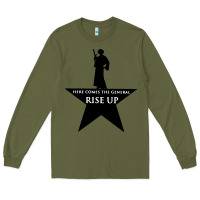 Army Green here comes the general rise up Long Sleeve Tee - artisFamous