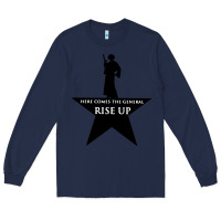 Navy here comes the general rise up Long Sleeve Tee - artisFamous