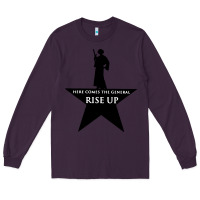 Plum here comes the general rise up Long Sleeve Tee - artisFamous