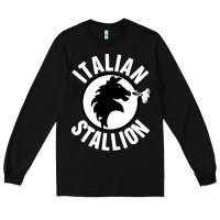 Black italian stallion Long Sleeve Tee - artisFamous