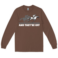 Chestnut horse racing Long Sleeve Tee - artisFamous