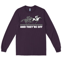 Plum horse racing Long Sleeve Tee - artisFamous