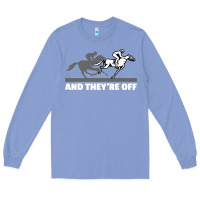 Colony Blue horse racing Long Sleeve Tee - artisFamous