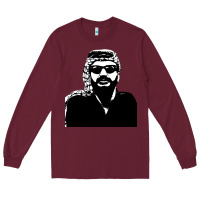 Burgundy yasser arafat Long Sleeve Tee - artisFamous