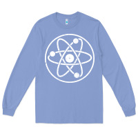 Colony Blue Atomic Atom Symbol Long Sleeve Tee - artisFamous