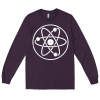 Plum Atomic Atom Symbol Long Sleeve Tee - artisFamous