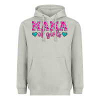 Moon Dust mama of girls floral pattern turquoise heart Heavyweight Hoodie - Jasminsmagicworld