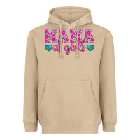 Mushroom mama of girls floral pattern turquoise heart Heavyweight Hoodie - Jasminsmagicworld