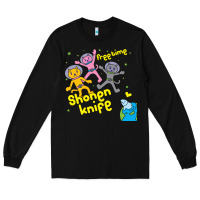 Black Shonen Knife Free Time Long Sleeve Tee - artisFamous