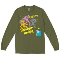 Army Green Shonen Knife Free Time Long Sleeve Tee - artisFamous