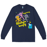 Navy Shonen Knife Free Time Long Sleeve Tee - artisFamous