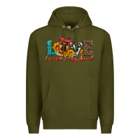 Army Green love german shepherd Premium Hoodie - Artiststas