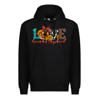 Black love german shepherd Premium Hoodie - Artiststas