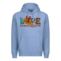 Colony Blue love german shepherd Premium Hoodie - Artiststas