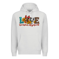 Dove Grey love german shepherd Premium Hoodie - Artiststas