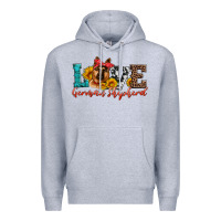 Heather Grey love german shepherd Premium Hoodie - Artiststas