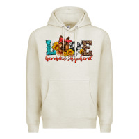 Oatmeal Heather love german shepherd Premium Hoodie - Artiststas