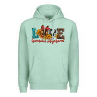 Seafoam love german shepherd Premium Hoodie - Artiststas