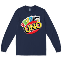 Navy uno funny game Long Sleeve Tee - artisFamous
