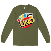Army Green uno funny game Long Sleeve Tee - artisFamous