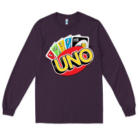 Plum uno funny game Long Sleeve Tee - artisFamous