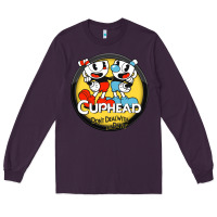 Plum Cuphead Long Sleeve Tee - artisFamous