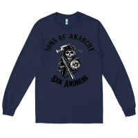 Navy sons of anarchy san andreas Long Sleeve Tee - artisFamous