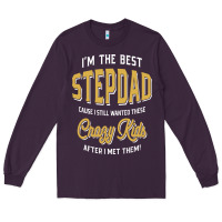 Plum I'm The Best Stepdad | Father's Day Long Sleeve Tee - artisFamous