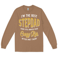 Toasted Coconut I'm The Best Stepdad | Father's Day Long Sleeve Tee - artisFamous