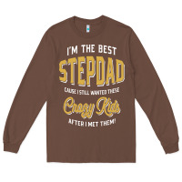 Chestnut I'm The Best Stepdad | Father's Day Long Sleeve Tee - artisFamous