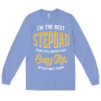 Colony Blue I'm The Best Stepdad | Father's Day Long Sleeve Tee - artisFamous