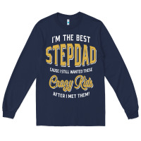 Navy I'm The Best Stepdad | Father's Day Long Sleeve Tee - artisFamous