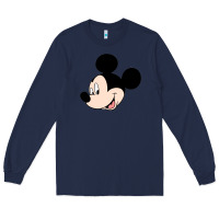 Navy micky mouse Long Sleeve Tee - artisFamous