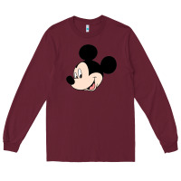 Burgundy micky mouse Long Sleeve Tee - artisFamous