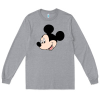 Heather Grey micky mouse Long Sleeve Tee - artisFamous