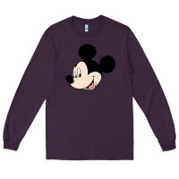 Plum micky mouse Long Sleeve Tee - artisFamous