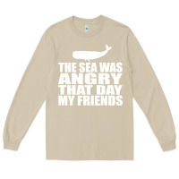 Mushroom seinfeld   the sea was angry that day my friends Long Sleeve Tee - artisFamous