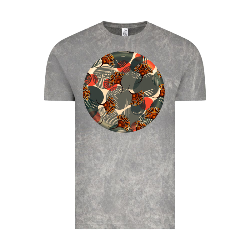 African Fabric Pattern Round Earrings 5 Vintage Tee by BundleAndBundleShop | Teevron