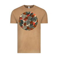 Vintage Camel african fabric pattern round earrings 5 Vintage Tee - BundleAndBundleShop