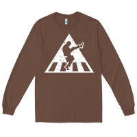Chestnut The Ministry of Silly Walks Distressed Long Sleeve Tee - artisFamous