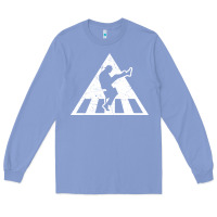 Colony Blue The Ministry of Silly Walks Distressed Long Sleeve Tee - artisFamous