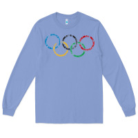 Colony Blue OLYMPIC RINGS Long Sleeve Tee - artisFamous