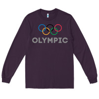 Plum OLYMPIC RINGS Long Sleeve Tee - artisFamous