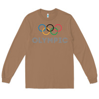 Toasted Coconut OLYMPIC RINGS Long Sleeve Tee - artisFamous